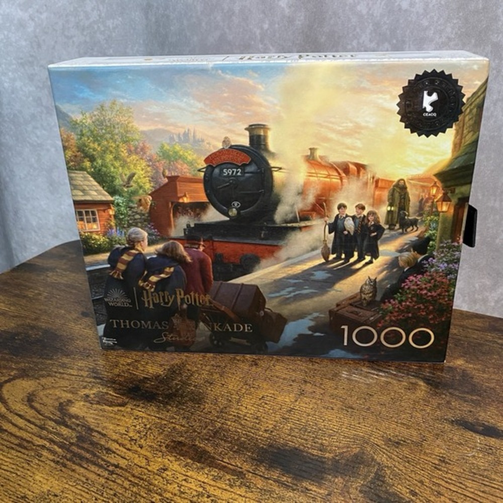 Thomas Kinkade Harry Potter Hogwarts Express 1000 Piece Jigsaw Puzzle